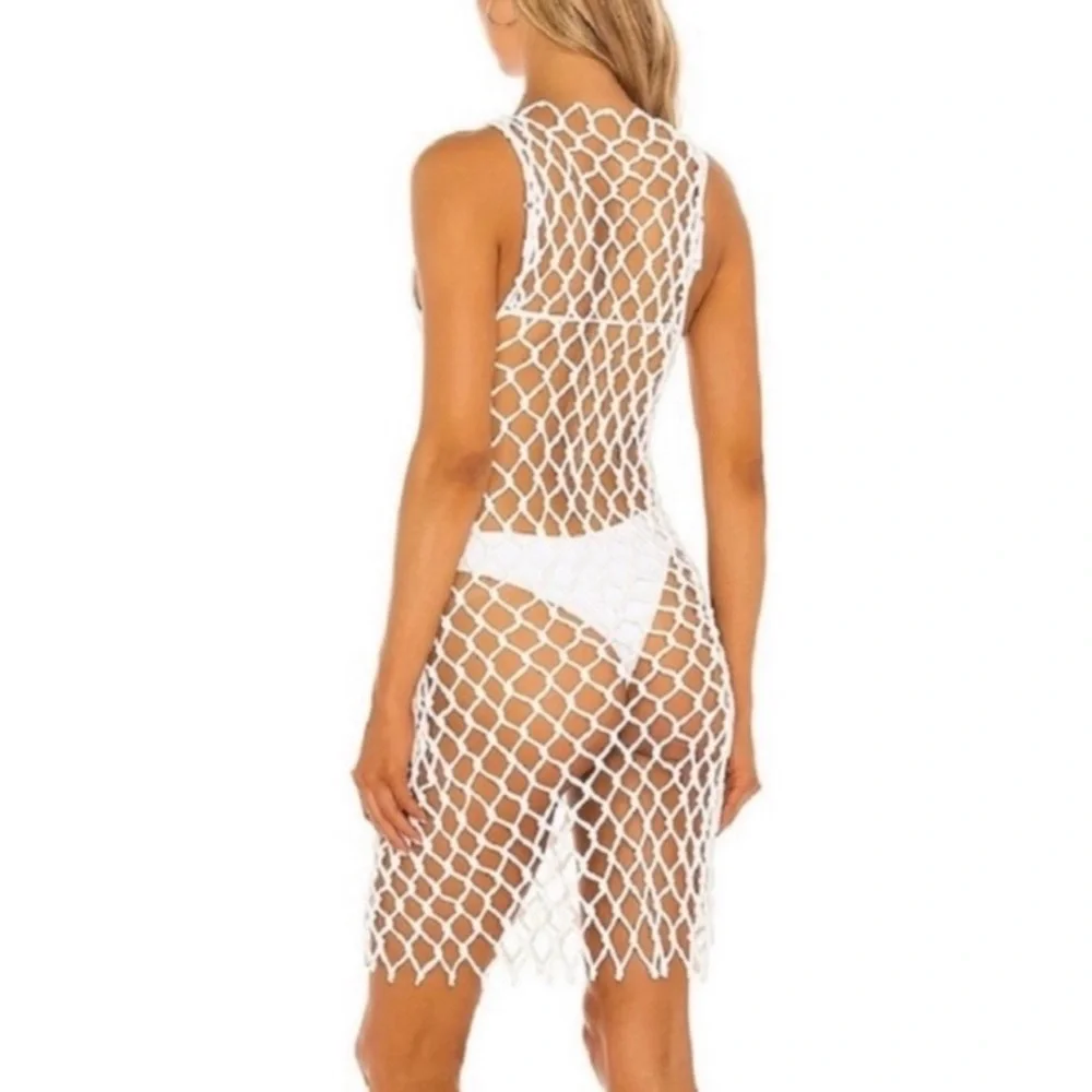 Lovewave REVOLVE Sexy CoverUp Dress Revolve $220 Gifts Wedding Fishnet Party NWT